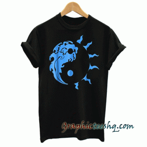 Sun And Waves Yin Yang tee shirt