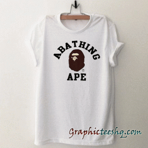 A bathing ape White tee shirt