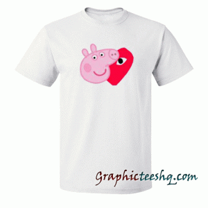 Comme Des Garcons Play X Peppa Pig Parody tee shirt