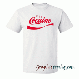 Enjoy Cocaine Coke Party tee shirt