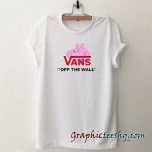 Peppa Pig X Vans Parody tee shirt