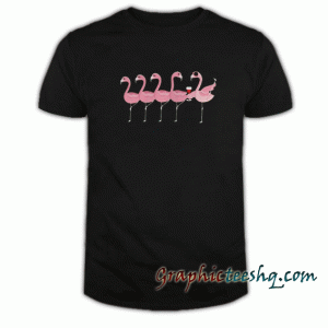 Wine And Flamingo tee shirt
