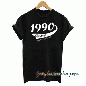 27th Birthday gift for woman or man 1990 tee shirt