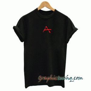 A Font Black tee shirt