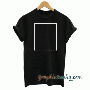 BOTTOM LINE. Minimalistic tee shirt
