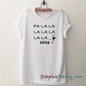 Christmas Graphic Wine tee shirt