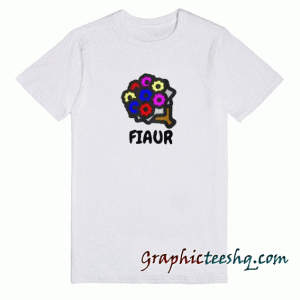 Fiaur and colorful flower tee shirt