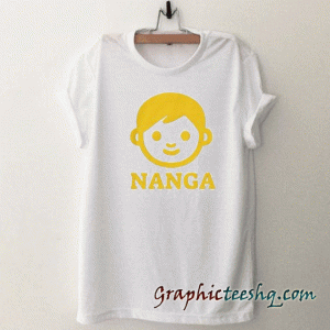 Nanga and a yellow face tee shirt