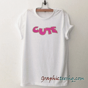 Pink Cute Letter tee shirt