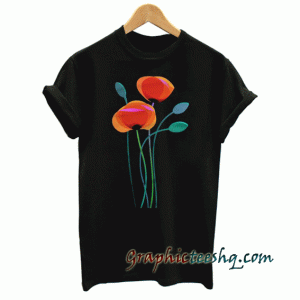 Poppy Flower tee shirt
