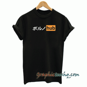 Porn Hub Japanese Letter tee shirt