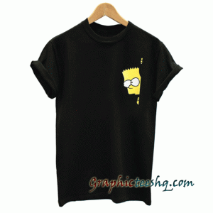 Print Loose Black tee shirt