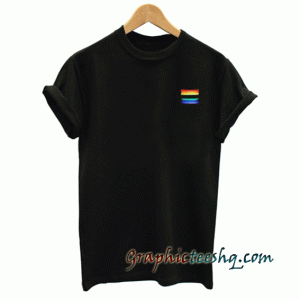 Rainbow pocket tee shirt