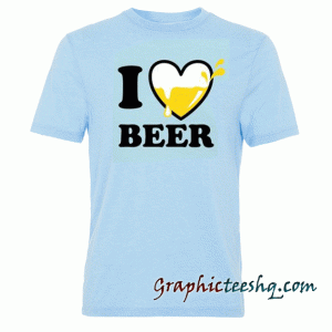 I love beer 3c alcohol wine vodka whiskey tee shirt