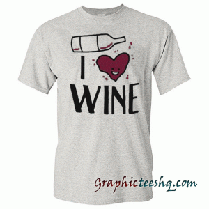 Scented Ink I Heart Wine Women's tee shirt
