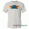 The Star Wars Stripe Logo Heather Gray tee shirt