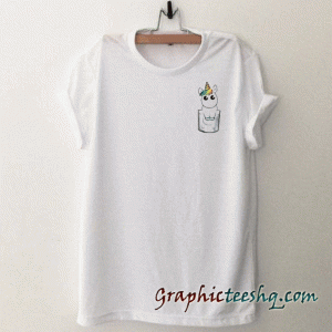 Unicorn pocket tee shirt