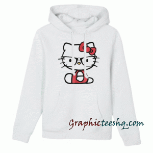 Hallo Kitty Nerd Glasses Hoodie