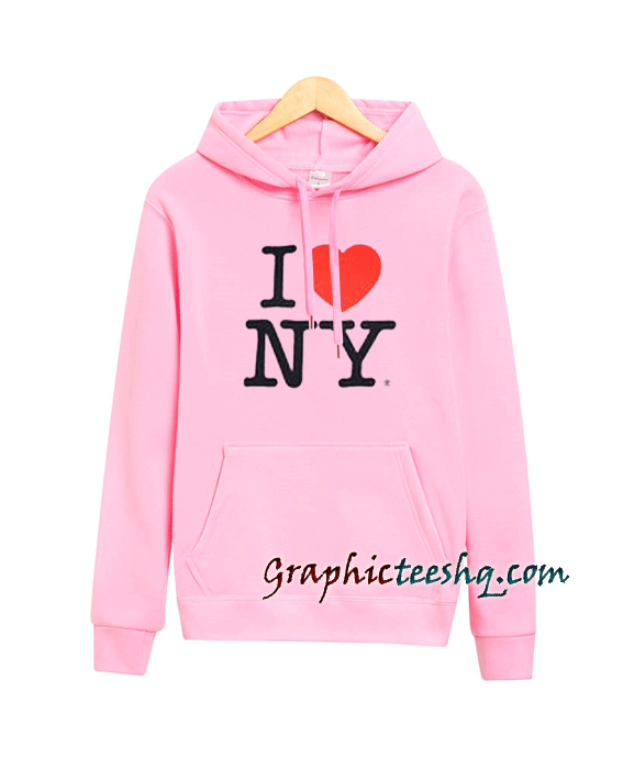 I Love NY Pink Hoodie I Love NY Pink Hoodie