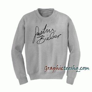 Justin Bieber Signature Sweatshirt