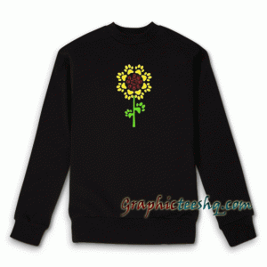 Sunflower Dog Paw Sweatshirt