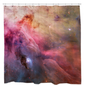 Abstract Art Orion Nebula Shower Curtain