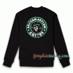 Arkham Asylum Starbucks Parody Sweatshirt