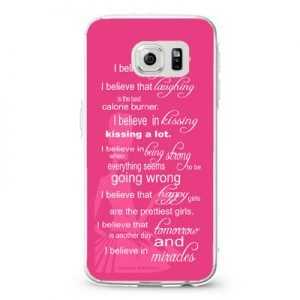 Audrey Hepburn quote I Believe In Pink Design Cases iPhone, iPod, Samsung Galaxy