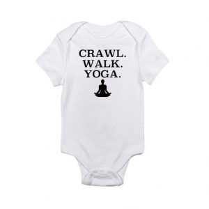Crawl. Walk. Yoga. Baby Onesie