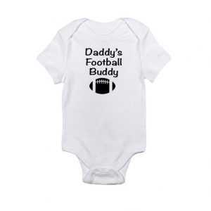 Daddy's Football Buddy Baby Onesie