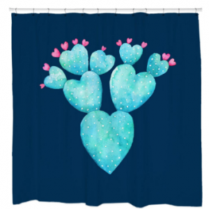 Desert Hearts Shower Curtain