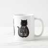 Funny Black Cat Don't Stress Meowt Ceramic Mug