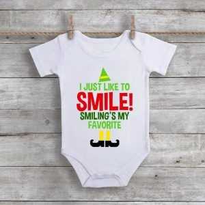 I Just Like To Smile! Smiling's My Favorite Baby Onesie