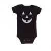 Jack O Lantern Onesie - Black Baby Onesie