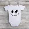 Jack Skellington Inspired Custom unisex Baby Onesie