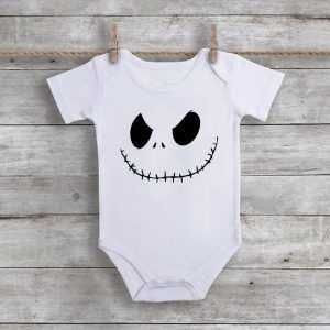 Jack Skellington Inspired Custom unisex Baby Onesie