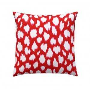 Kravet Red Cream Pillow Case