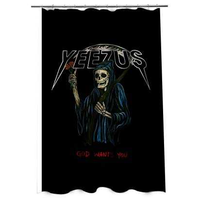 Yeezus Kanye west Shower Curtain Yeezus Kanye west Shower Curtain