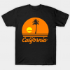 California sunset tee shirt