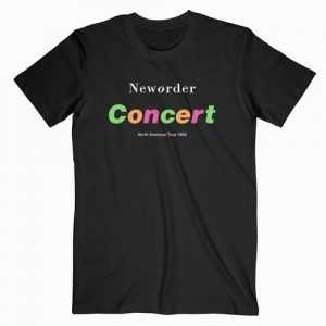 New Order Concert-North American Tour 1989 Band Tee Shirt