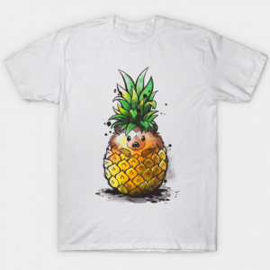 Pineapple hedgehog tee shirt