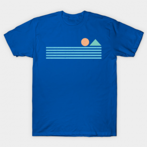 Retro sunrise tee shirt