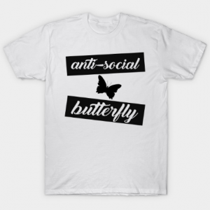 Anti Social Butterfly tee shirt