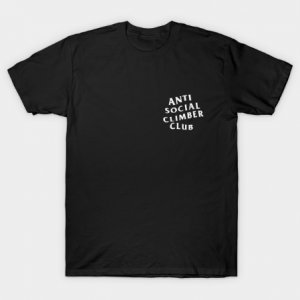 Anti social climber tee shirt