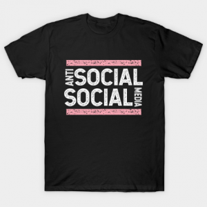 Anti social social media unisex tee shirt