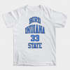 Larry Bird Indiana State 33 tee shirt