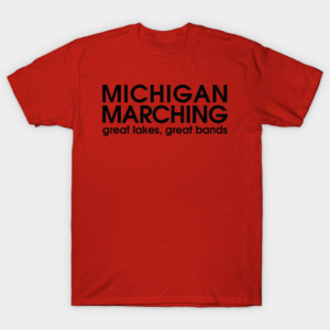 Michigan Marching tee shirt