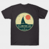 Yellowstone Lake Sailing Design tee shirt