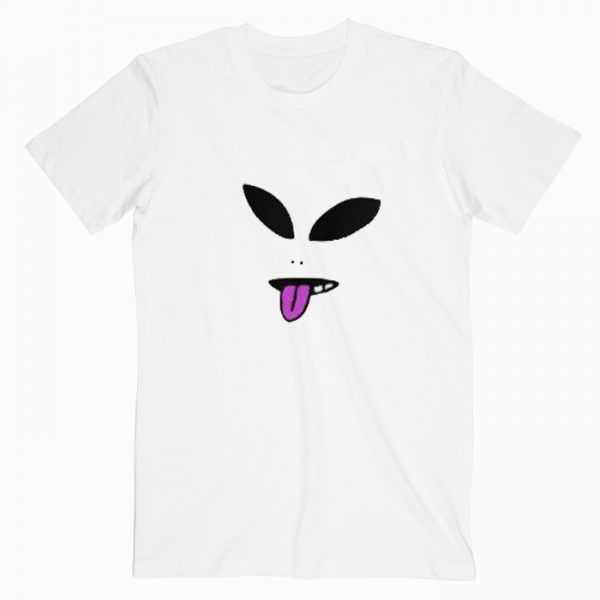 Alien Face Tee Shirt for adult men and women.It feels soft and lightweight.