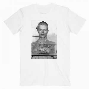 David Bowie Mugshot tee shirt
